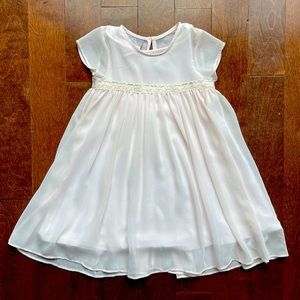 2T Pippa & Julie baby pink crinkle chiffon dress